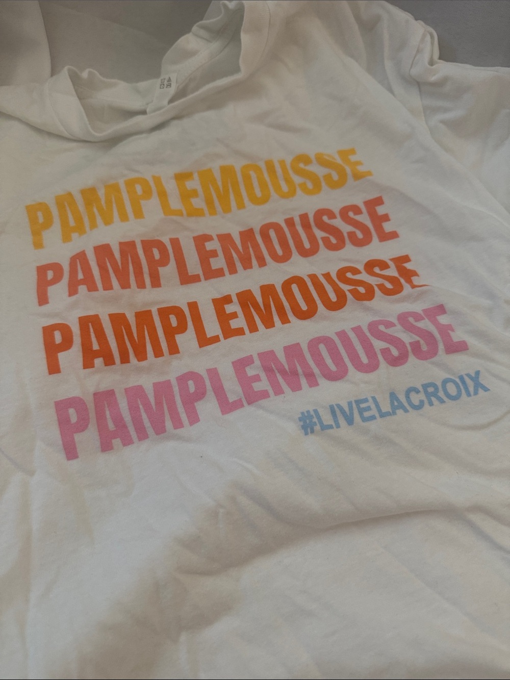 White 'Pamplemousse' Graphic Tee - Picture 4 of 5